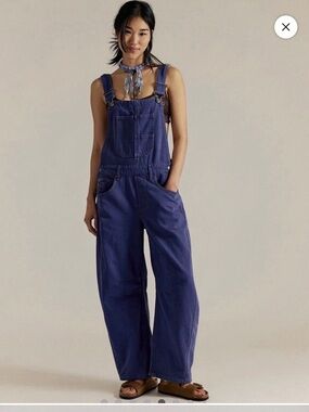 Free People - We The Free Goodluck Barrel Overalls. Size Xsmall. NWT 🔥